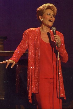 Lorna with mic